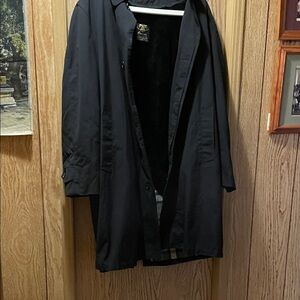 Classic Black Trench Coat for Mentally